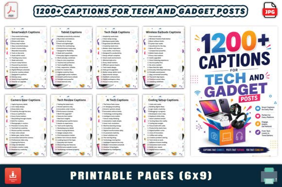 1200 Captions for Tech and Gadget Posts