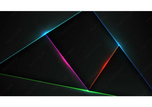 Abstract Neon Geometric Background