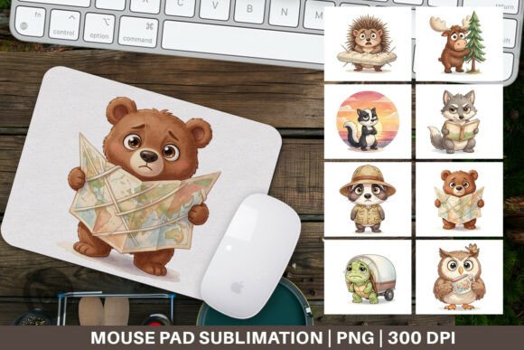 Awkward Wilderness Watercolor Mouse Pad: A Unique Blend of Art and Functionality