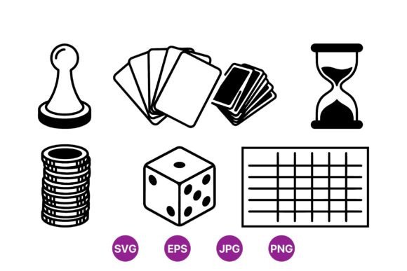 Board Game Icon Svg Pack: A Versatile Resource for Modern Designers
