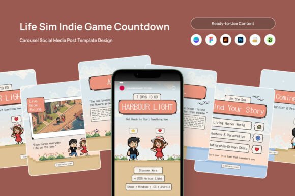 Boost Your Indie Game Launch with the Cozy Indie Game Countdown Carousel Pack
