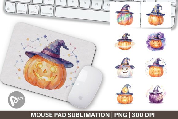 Celestial Starlight Witch Hat Mouse Pad: A Stylish and Functional Addition to Your Workspace