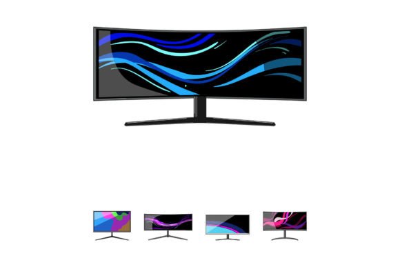 Curved Ultrawide Monitor Displaying Dyna: A New Era of Digital Experience