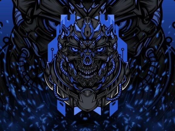 Cyber Skull Mecha Mascot Logo: A Fusion of Tech and Identity