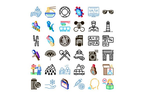 Diverse Icon Collection Illustrating Mod