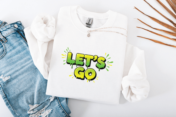 Let’s Go Lime Slime Graffiti Drip