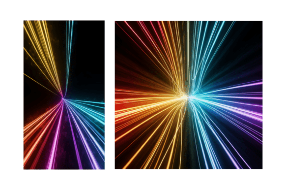Neon Fiber Optic Speed Light Abstract: A Vision of Digital Velocity
