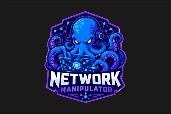 Octo Network Vector Illustration