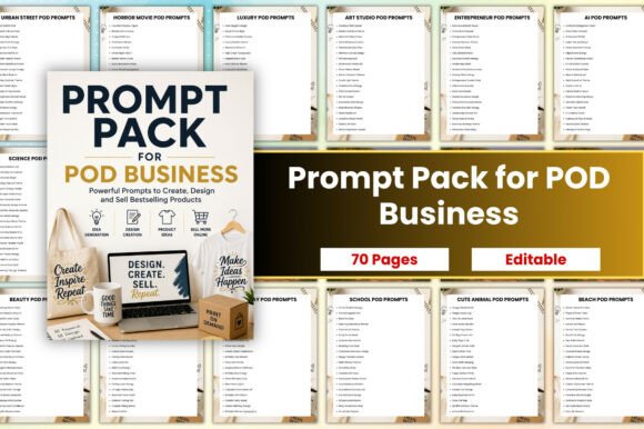 Prompt Pack for POD Business: A Comprehensive Evaluation