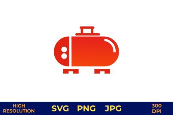 Red Fuel Tank Icon for Game Controller