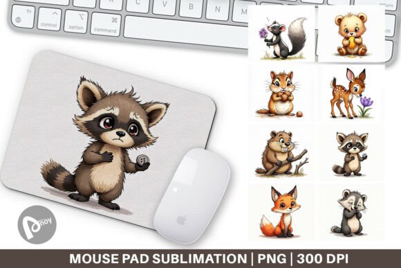 Scruffy Woodland Mouse Pad: A Stylish and Functional Upgrade for Your Workspace