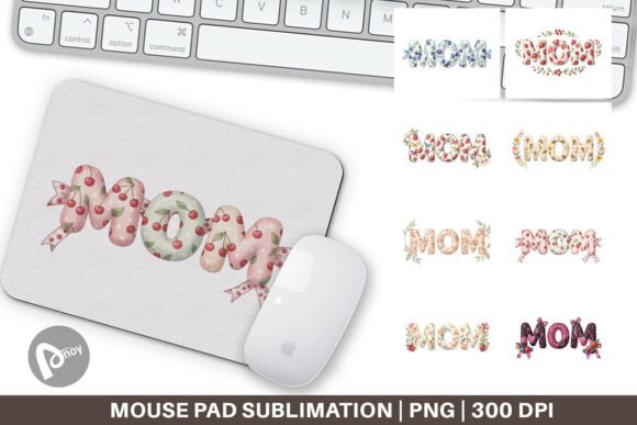 Sweet Berry Mom Watercolor Mouse Pad