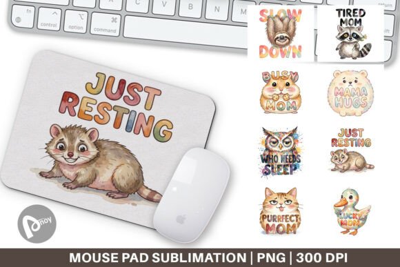 Ugly Cute Animal Mouse Pad Digital File: A Unique Blend of Function and Personality