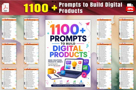 Unlock Your Creativity with 1100 Prompts to Build Digital Products