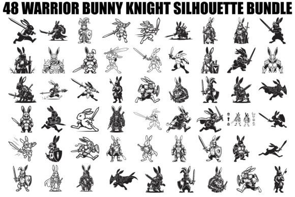 Warrior Bunny Knight Silhouette: A Unique Blend of Fantasy and Functionality